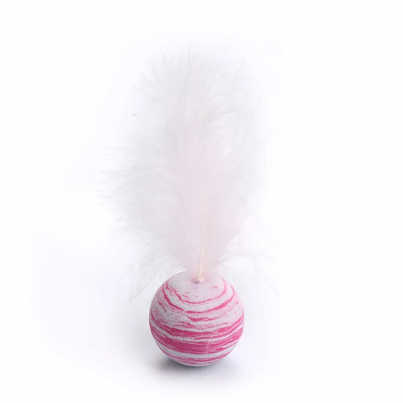 Starry Sky Ball with Feather  for cats