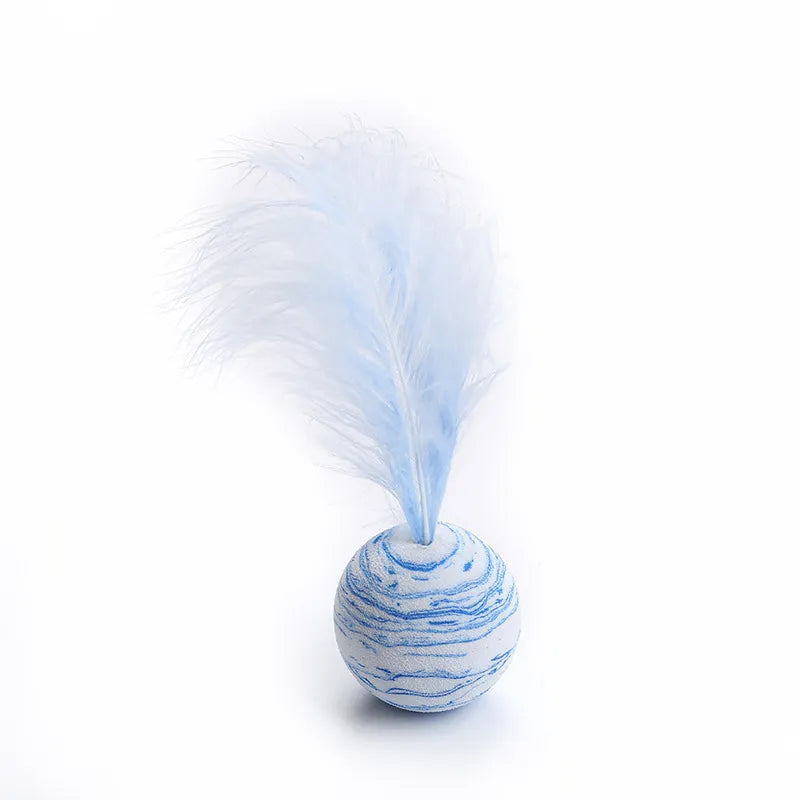 Starry Sky Ball with Feather  for cats