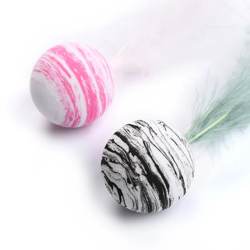 Starry Sky Ball with Feather  for cats